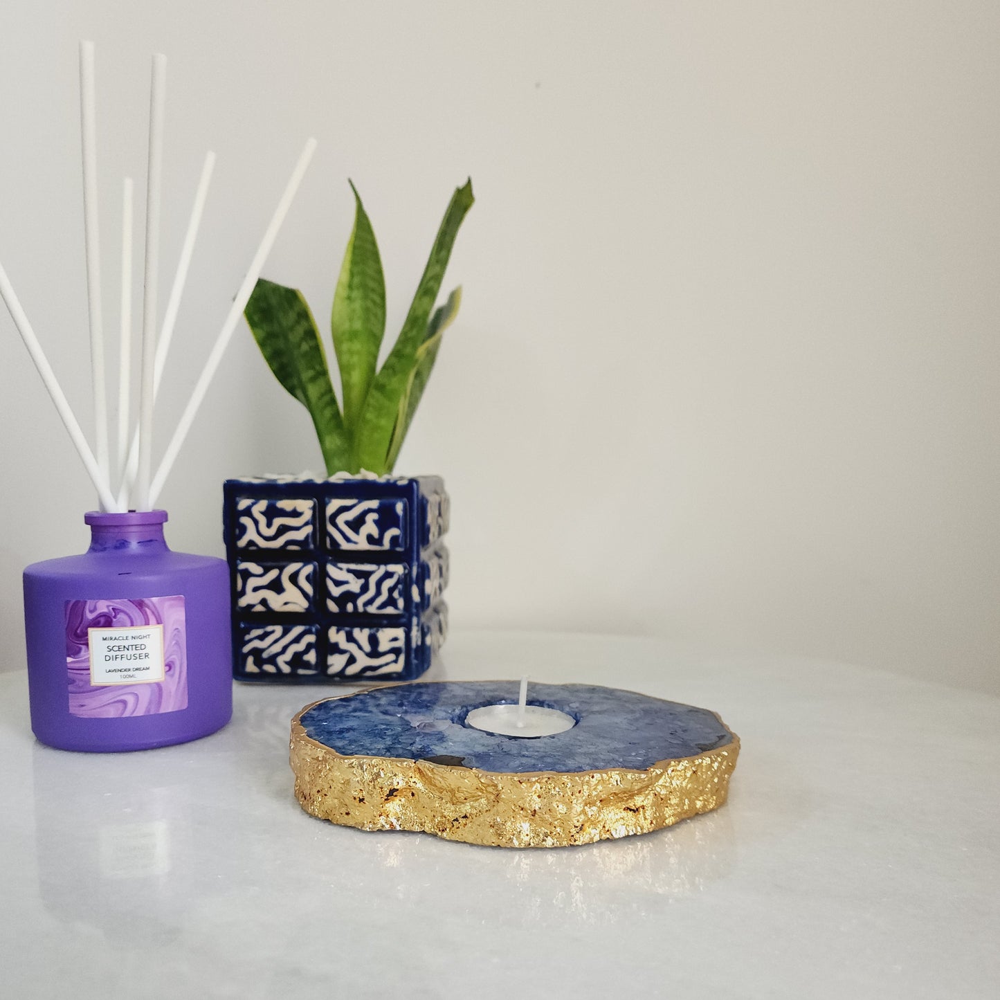 Blue Agate T-Light