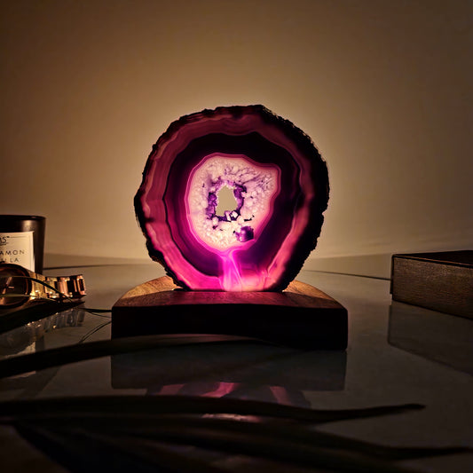 Purple Agate Lamp