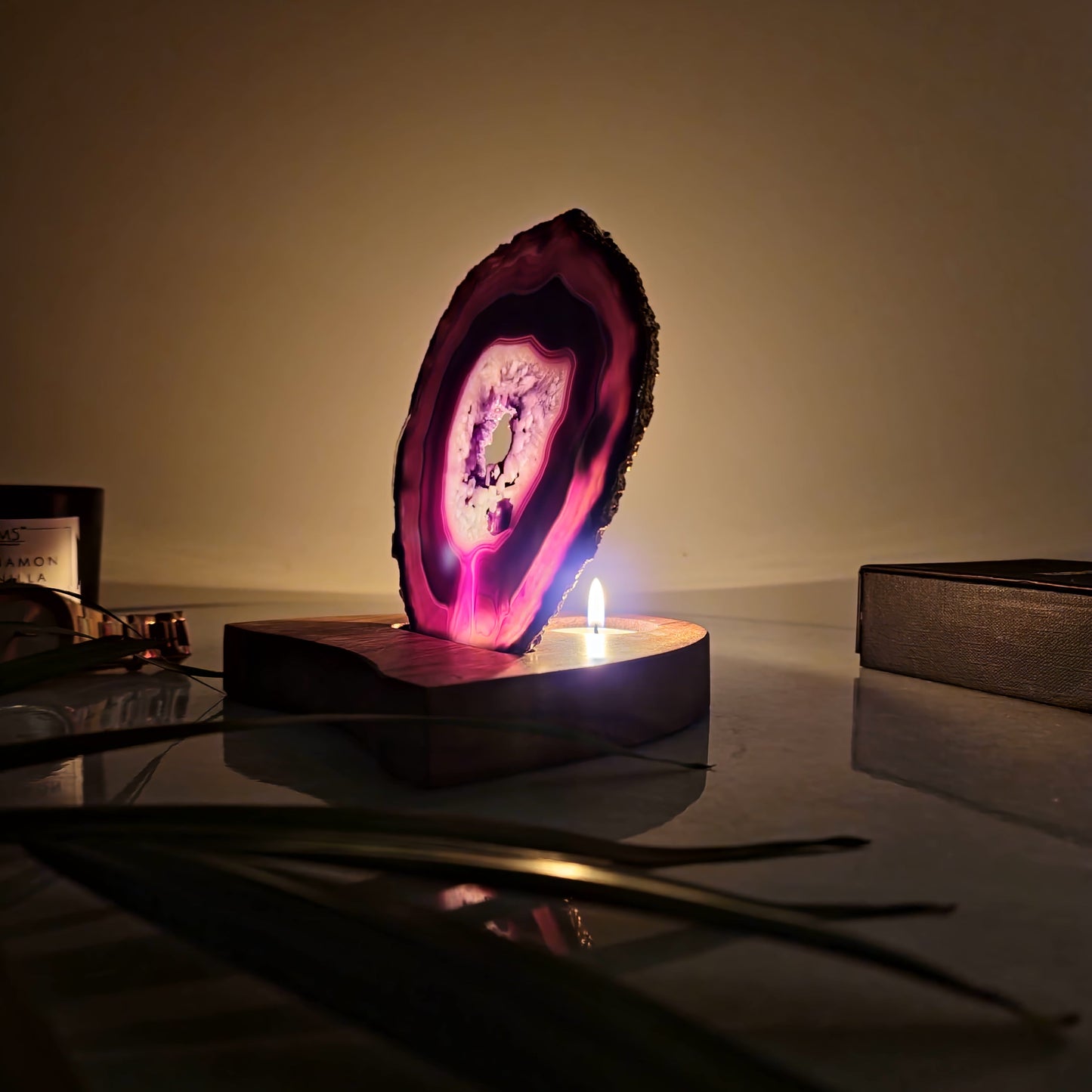 Purple Agate Lamp