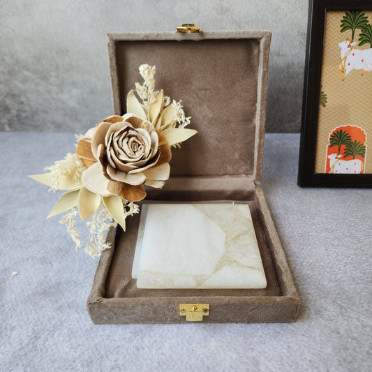 Quartz Coaster - Square ( Set of 2 )