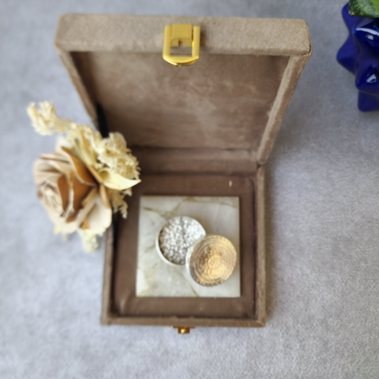 Quartz Silver Pearl Set- Big