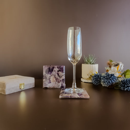 Amethyst Coaster - Square ( Set of 2 )