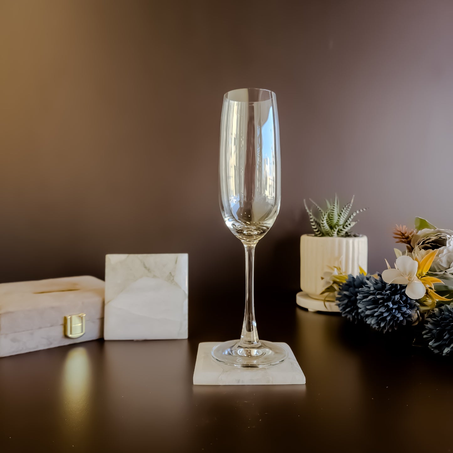 Quartz Coaster - Square ( Set of 2 )