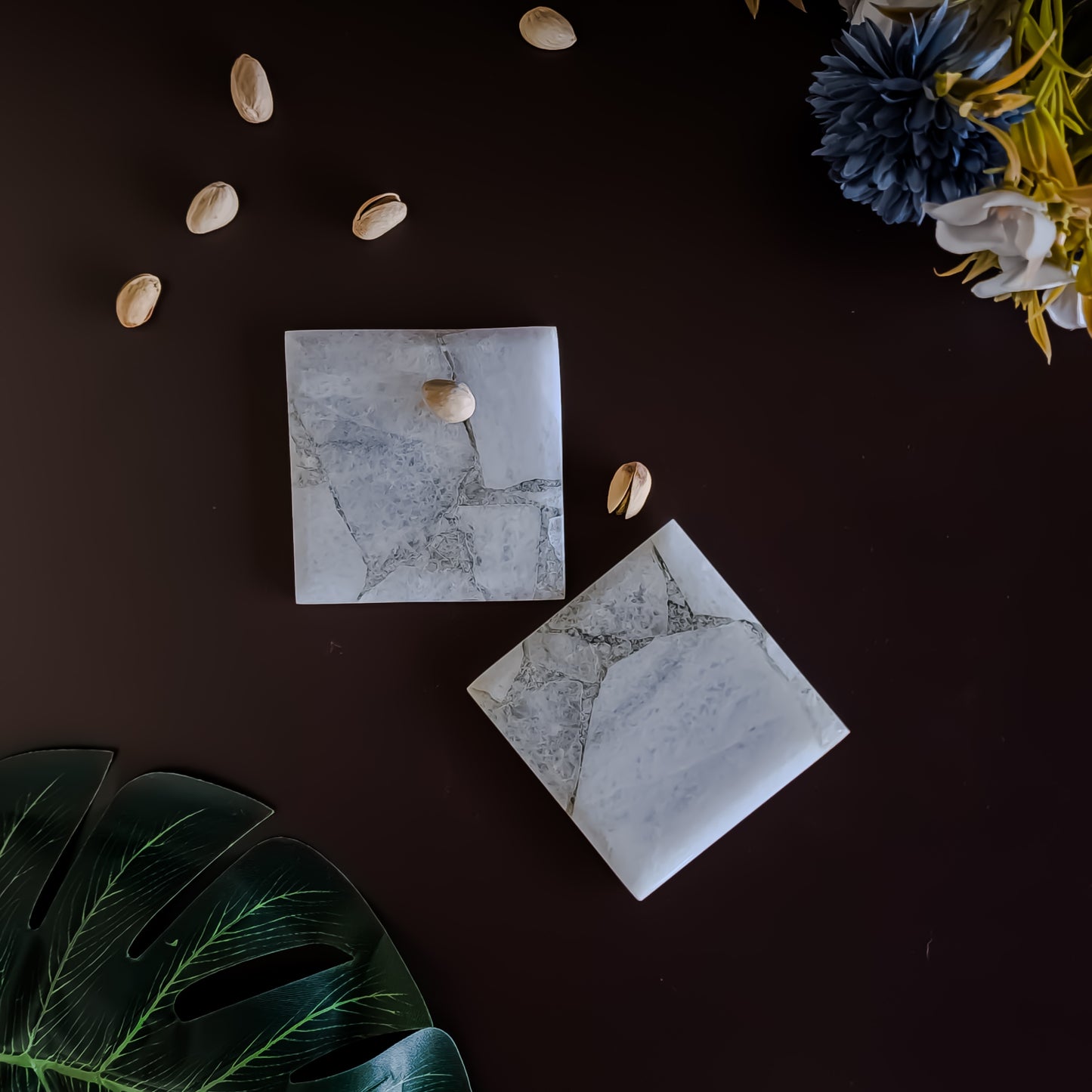 Quartz Coaster - Square ( Set of 2 )