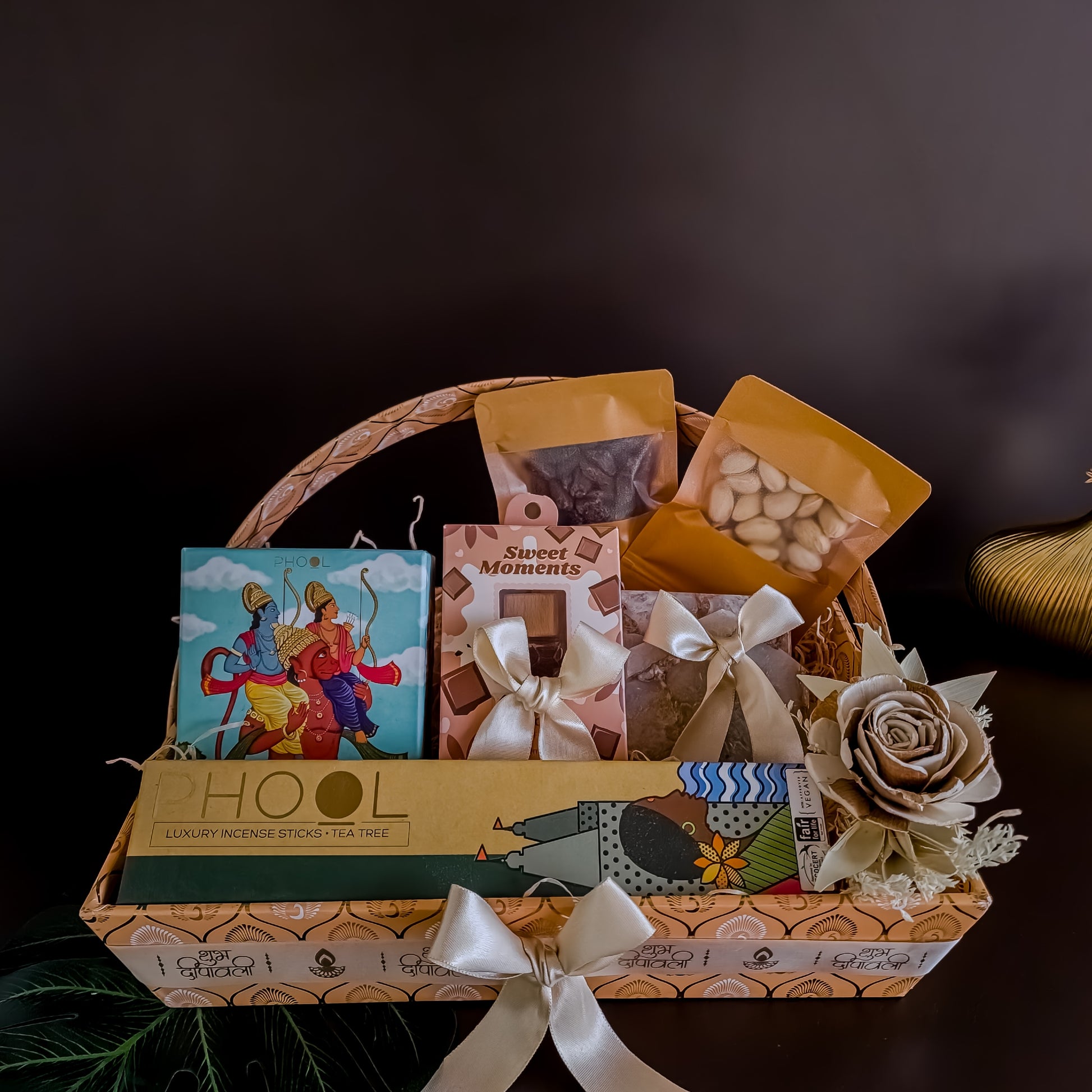 Sugandh hamper featuring rare aromatic elements and festive luxury accents β exotic corporate gifting India.