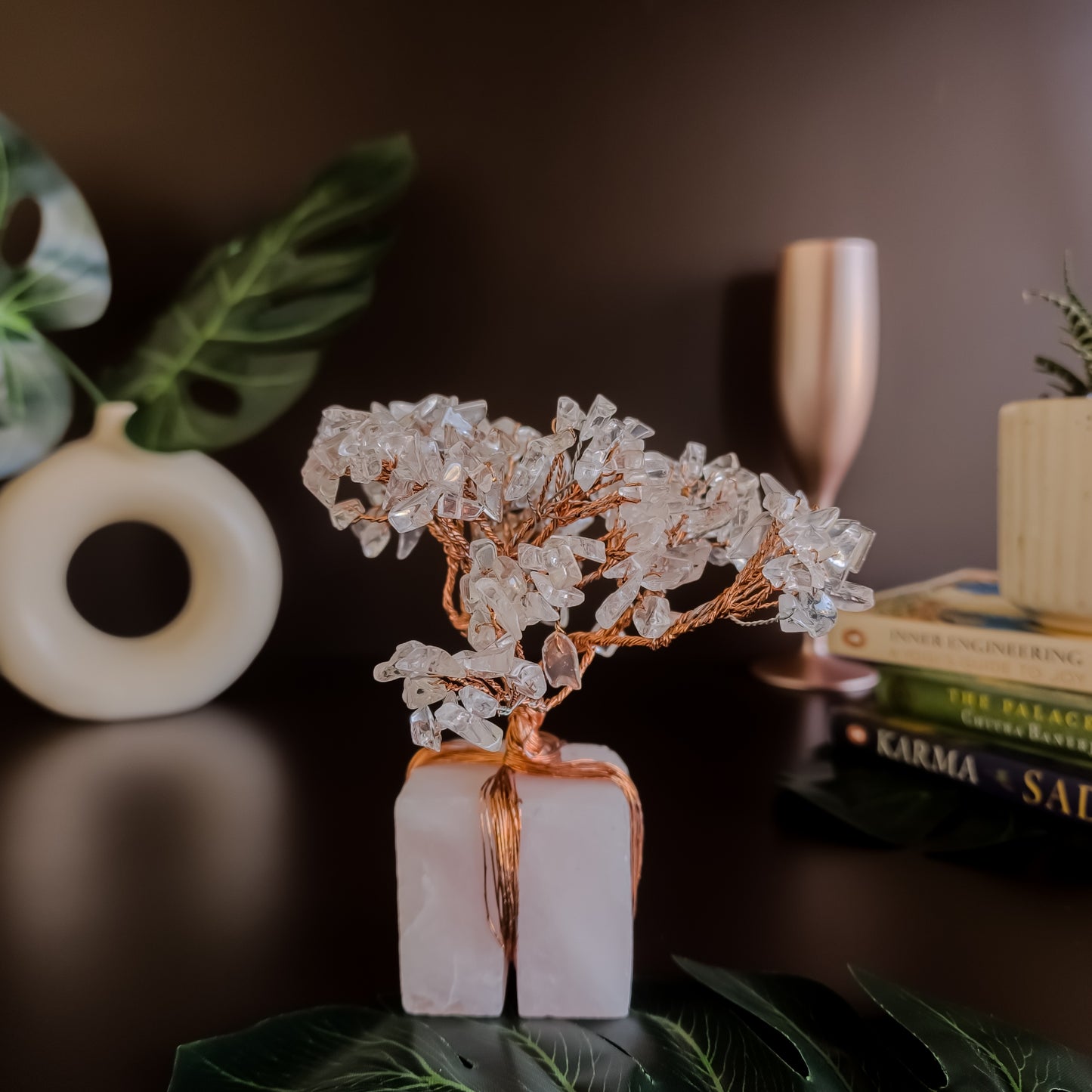 Clear Quartz Healing Tree Decor
