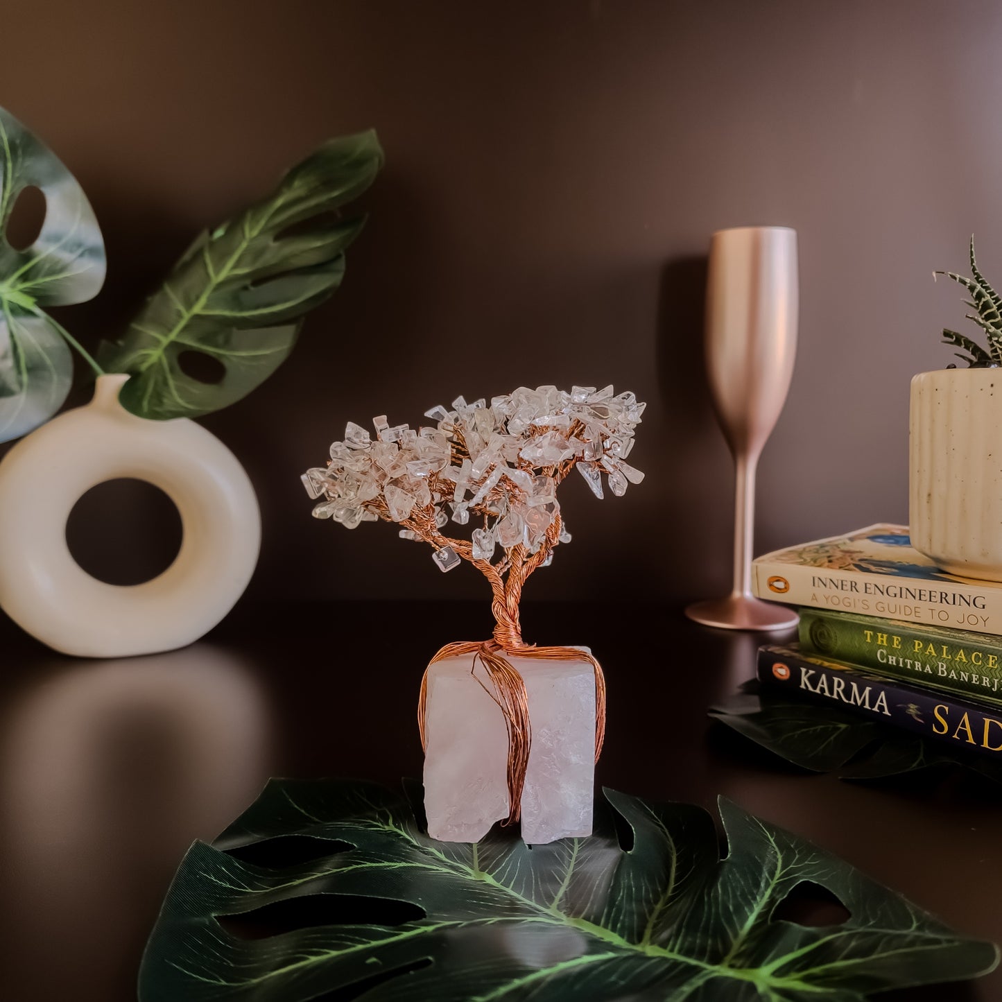 Clear Quartz Healing Tree Decor