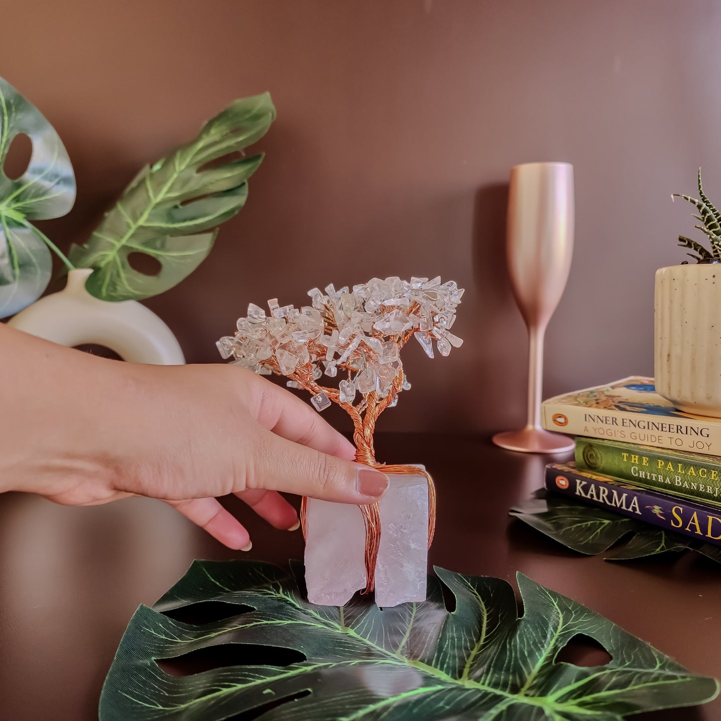 Clear Quartz Healing Tree Decor