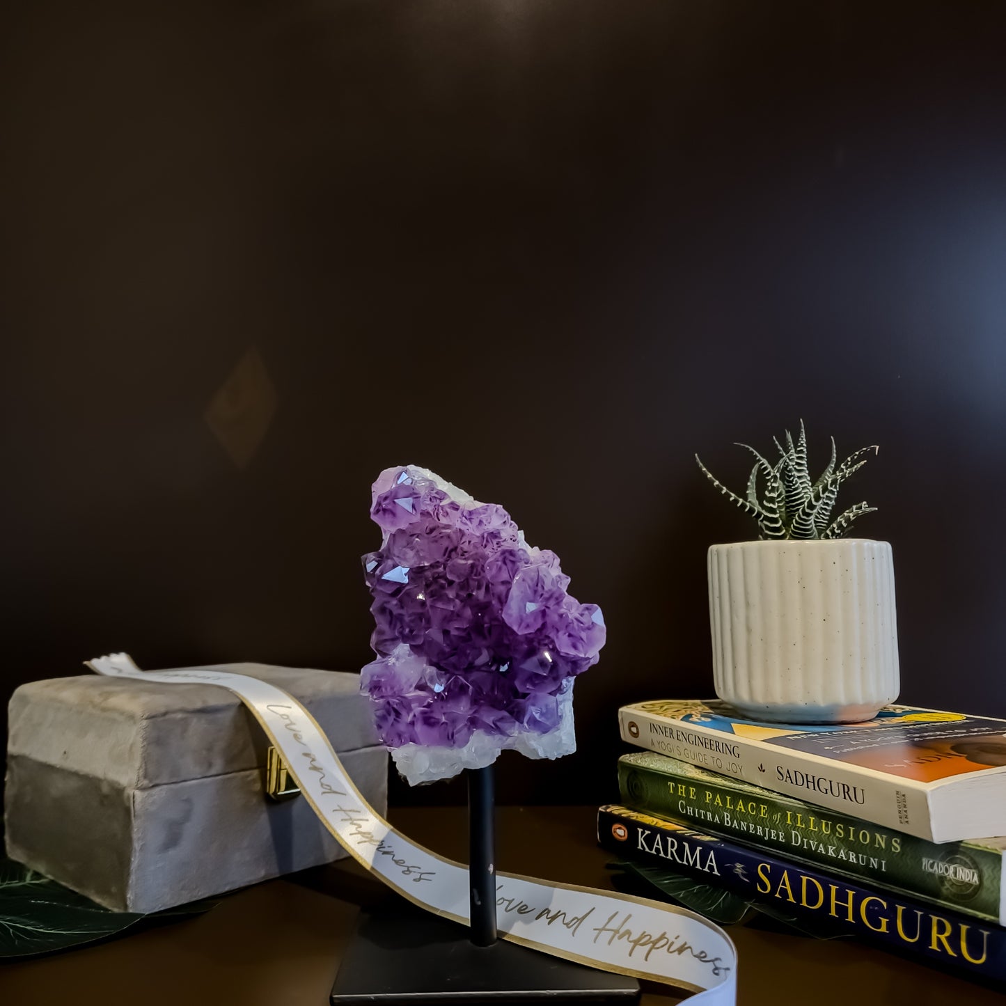 Amethyst Gedode Crystal Decor Accent