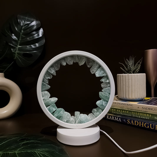 Green Aventurine Gemstone Crystal Lamp