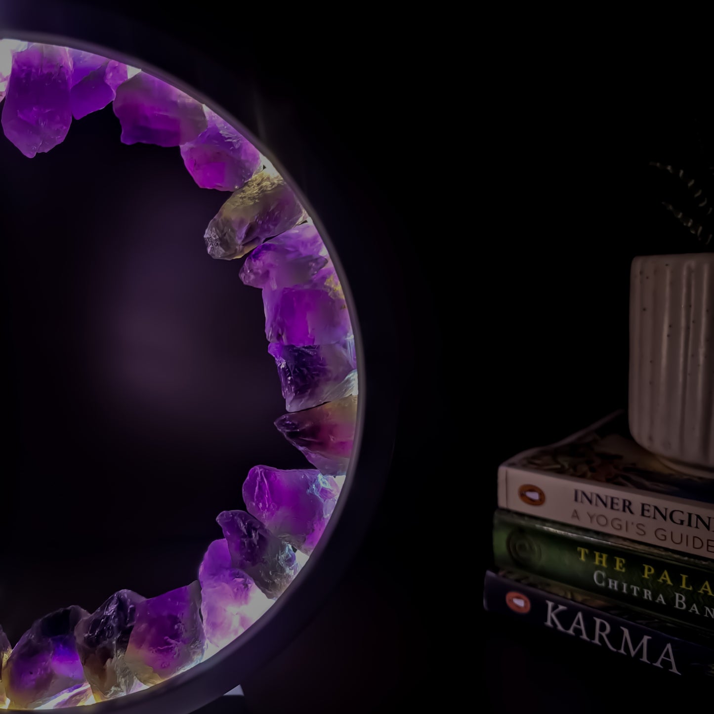 Amethyst Gemstone Crytsal Lamp