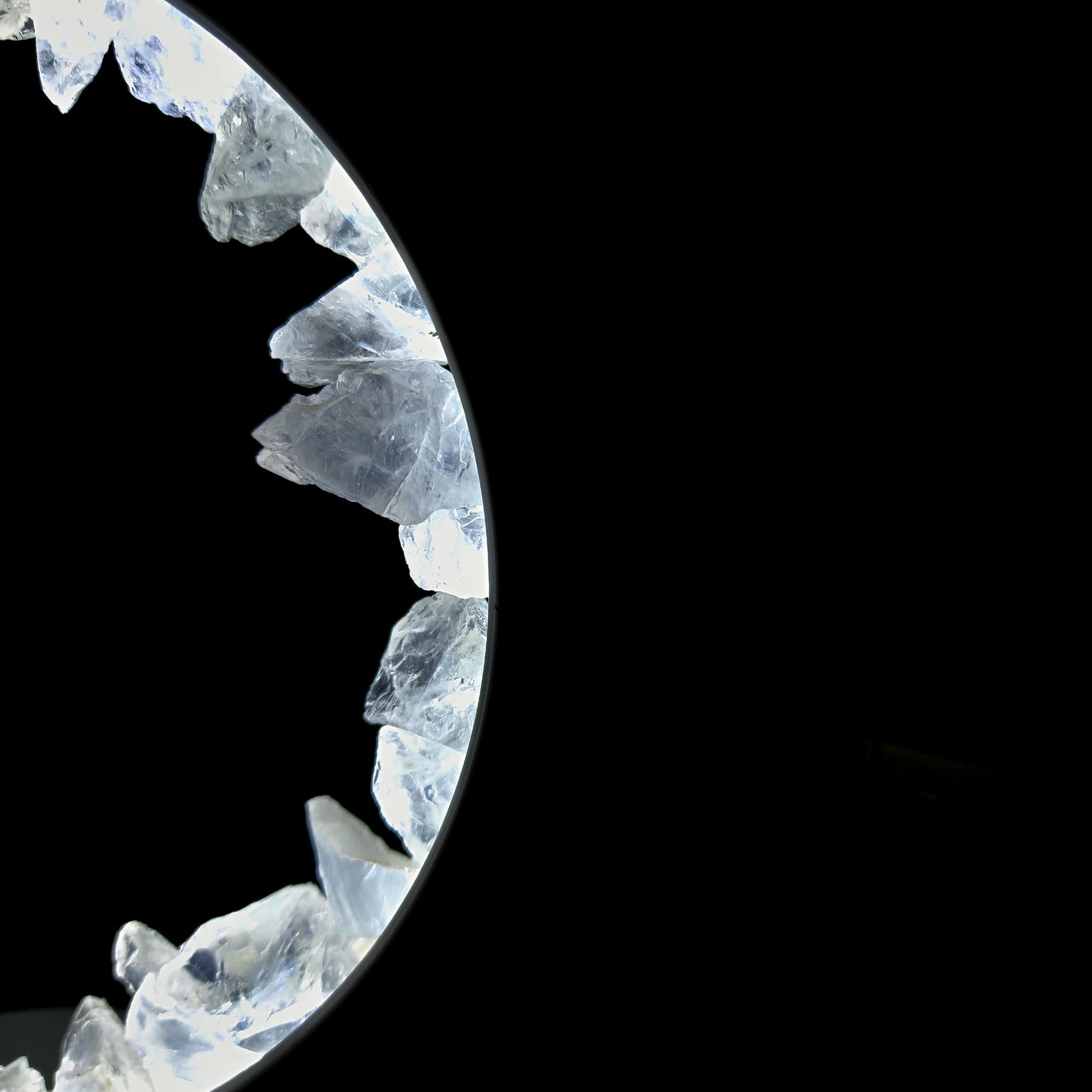 White Quartz Crystal Lamp