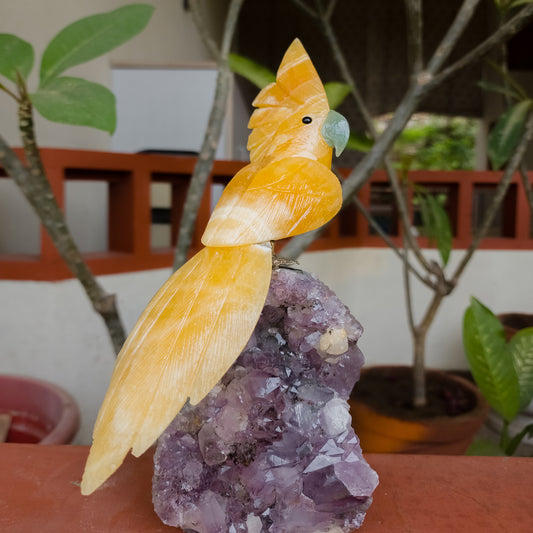 Yellow Aventurine Healing Crystal Bird Statue