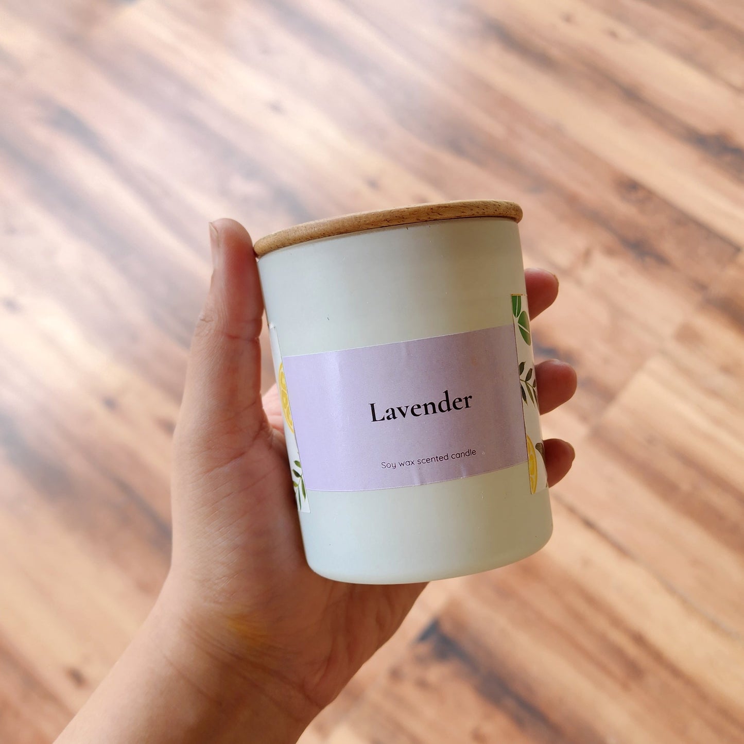 Glass Jar Candle with Wooden Lid | Premium Scented Candle for Corporate & Festive Gifting