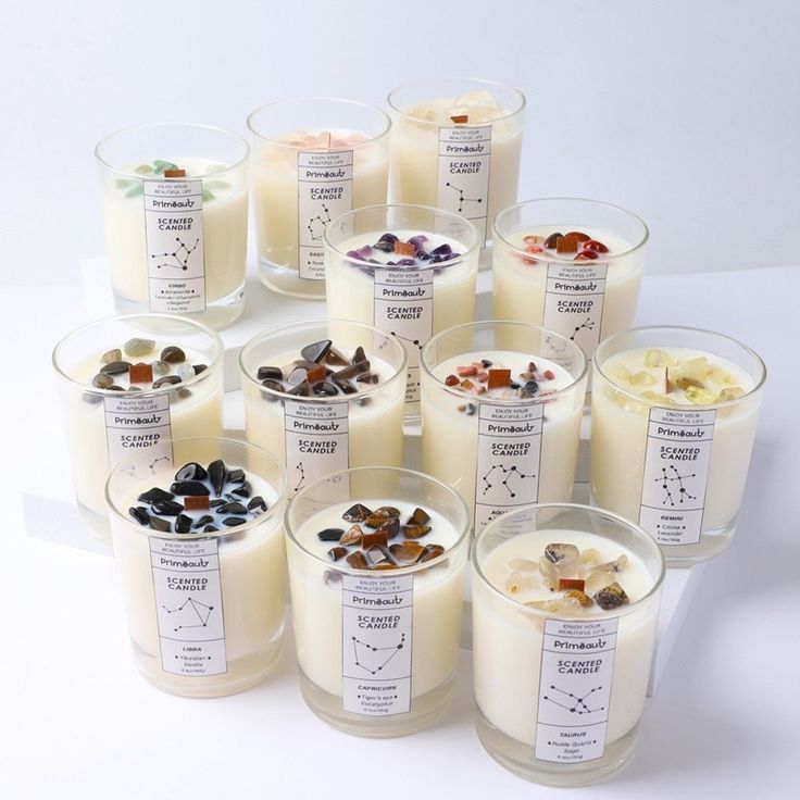 Gemstone Studded Luxury Candle for Premium Gifting | Crystal Infused Decorative Candle India