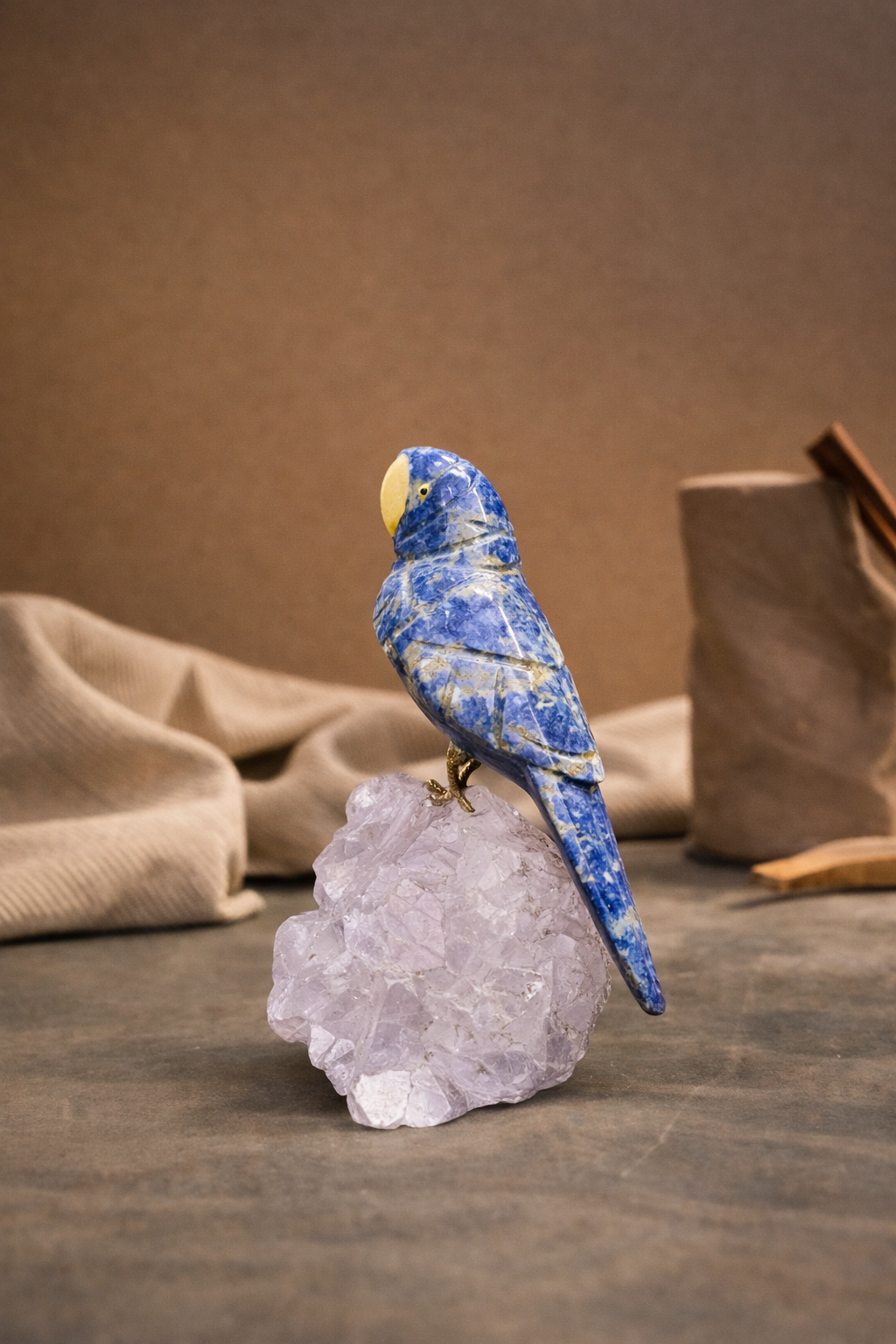 Luxury Gemstone Bird Figurine for Housewarming & Wedding Gifts