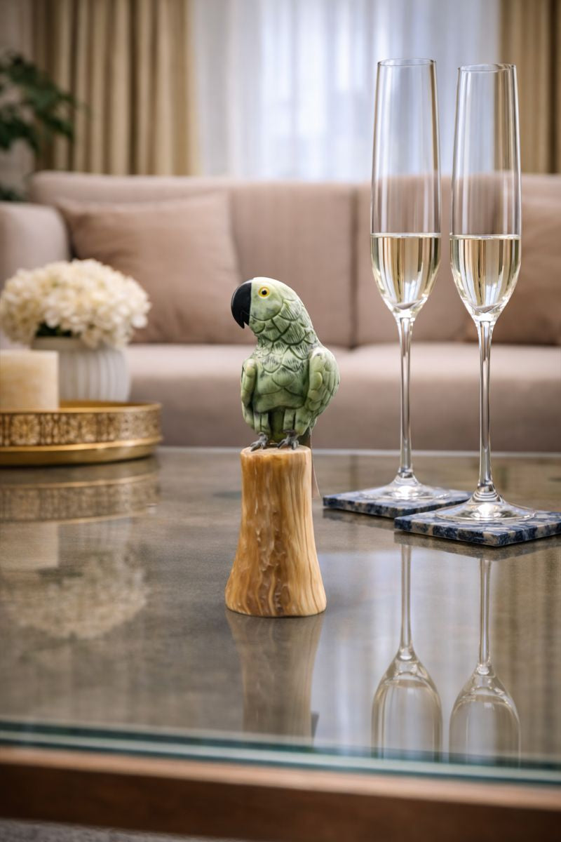 Luxury Gemstone Bird Figurine for Premium Home & Wedding Gifts