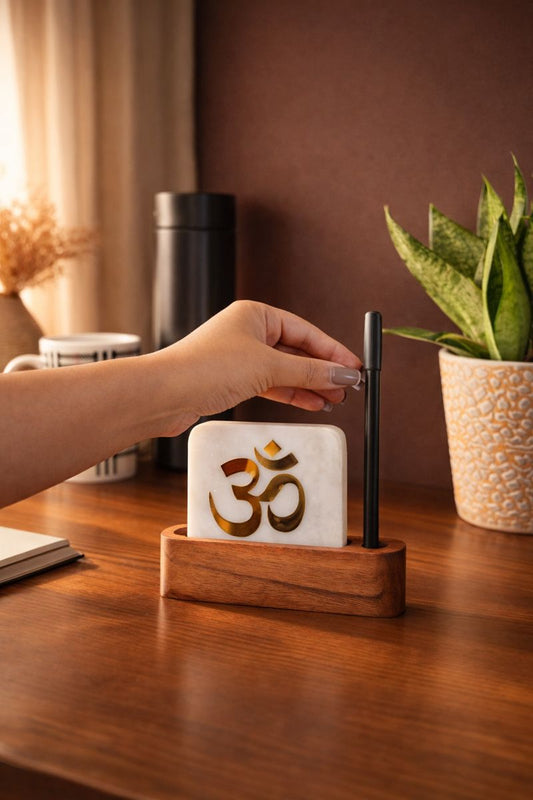 Om Marble Décor Candle Bouquet Gift Set - Housewarming Edition