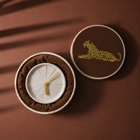 Premium Concrete Desk Clock | Modern Corporate Desk Clock | Luxury Corporate Diwali Gift India