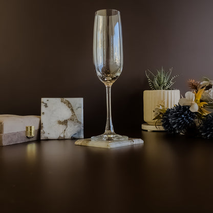 Natural Agate Coaster - Square ( Set of 2 )