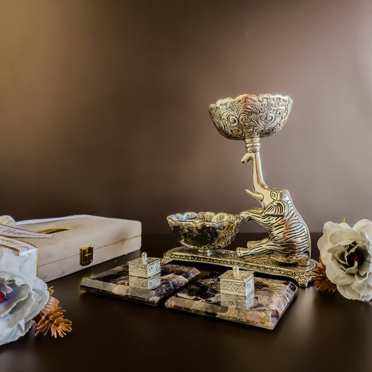 Amethyst Kesar Elaichi Luxe Set