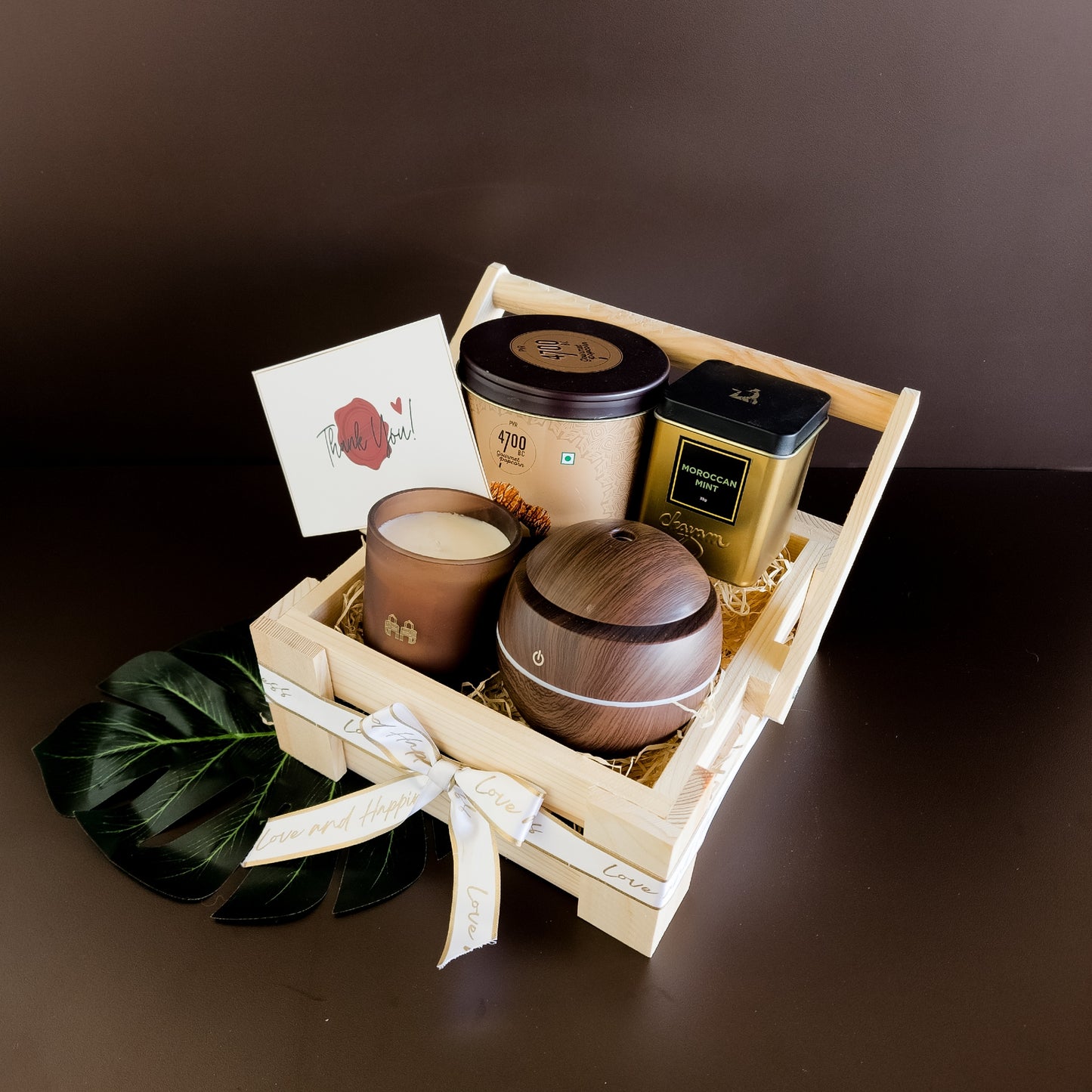 The Serenity hamper styled for wellness and premium corporate gifting – sustainable gifting trends 2025.