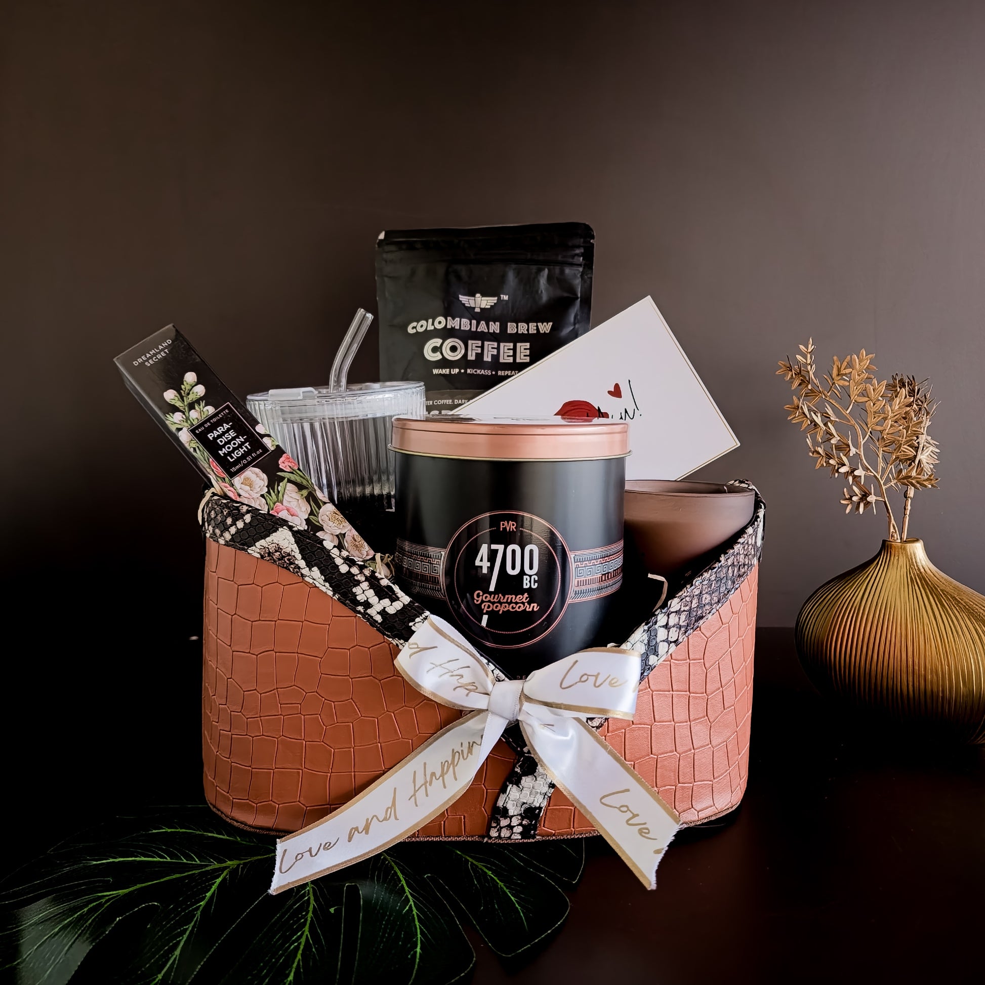 The Indulgence Edit luxury hamper with curated savor, sip, and scent experiences – premium corporate hampers India 2025.