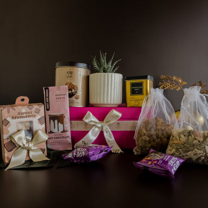 Festive Diwali greetings box styled with heritage-inspired décor – unique luxury gifting in India.
