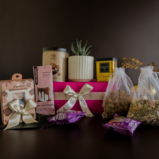 Festive Diwali greetings box styled with heritage-inspired décor – unique luxury gifting in India.