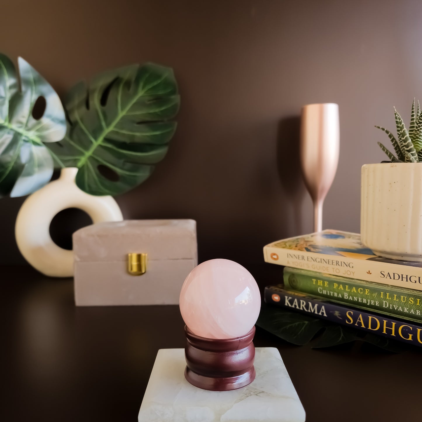 Rose Quartz Paper Weight