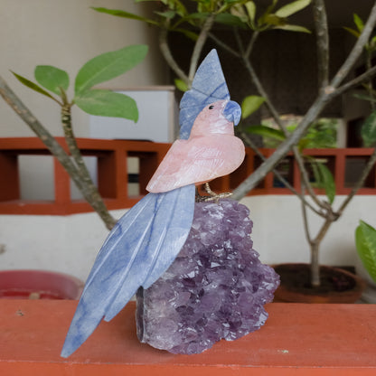 Gemstone Bird Figurine Decor