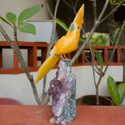 Yellow Aventurine Healing Crystal Bird Statue
