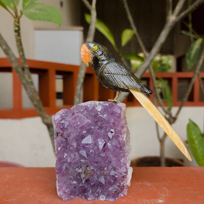 Labradorite & Yellow Aventurine Gemstone Bird