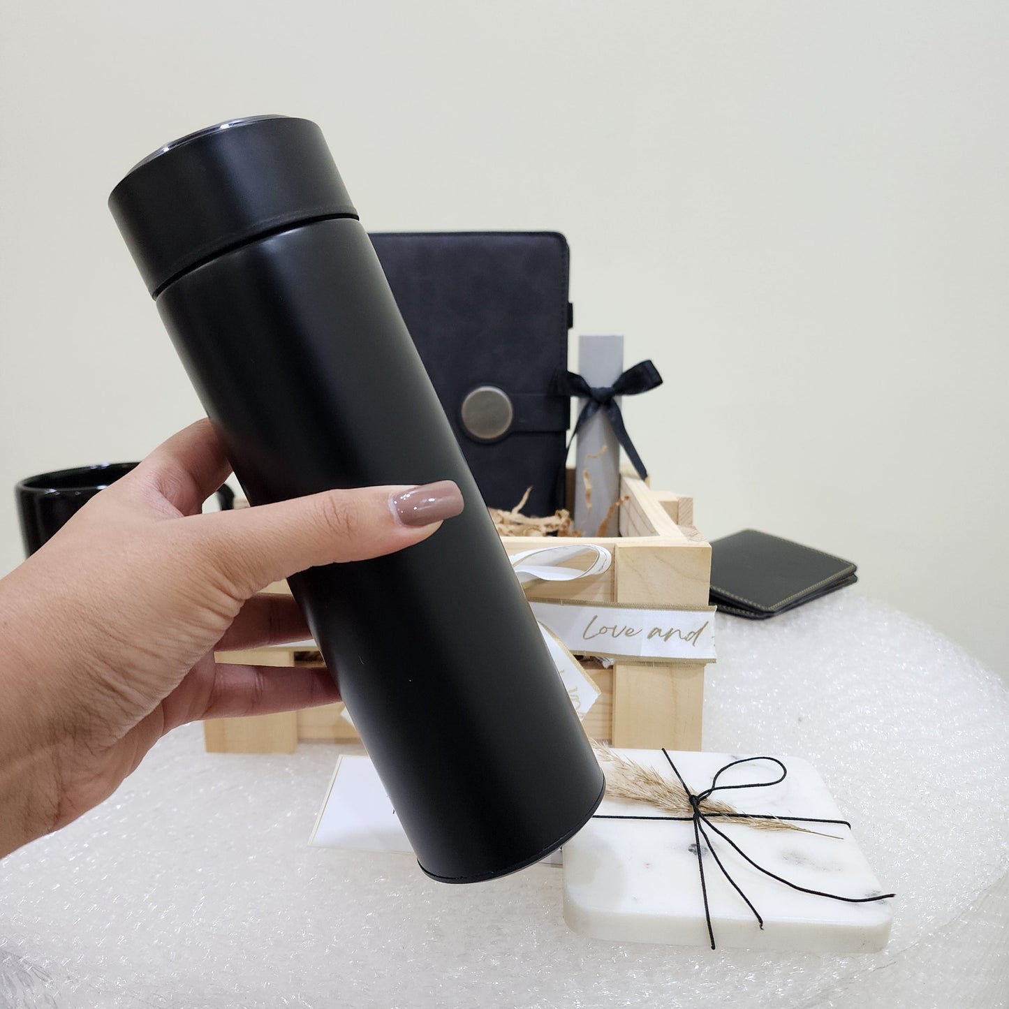 Stainless Steel Temperature Bottle with LED Display | Smart Bottle for Corporate Gifting India