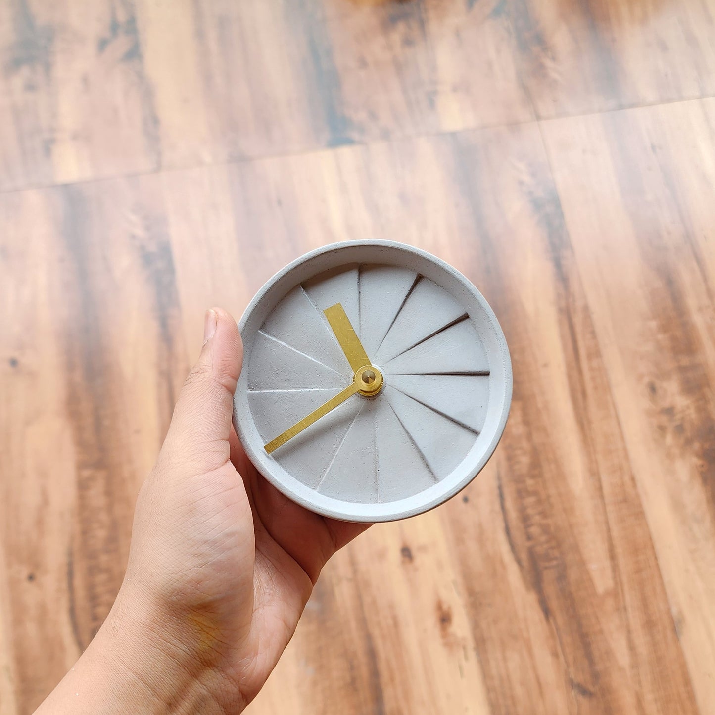 Premium Concrete Desk Clock | Modern Corporate Desk Clock | Luxury Corporate Diwali Gift India