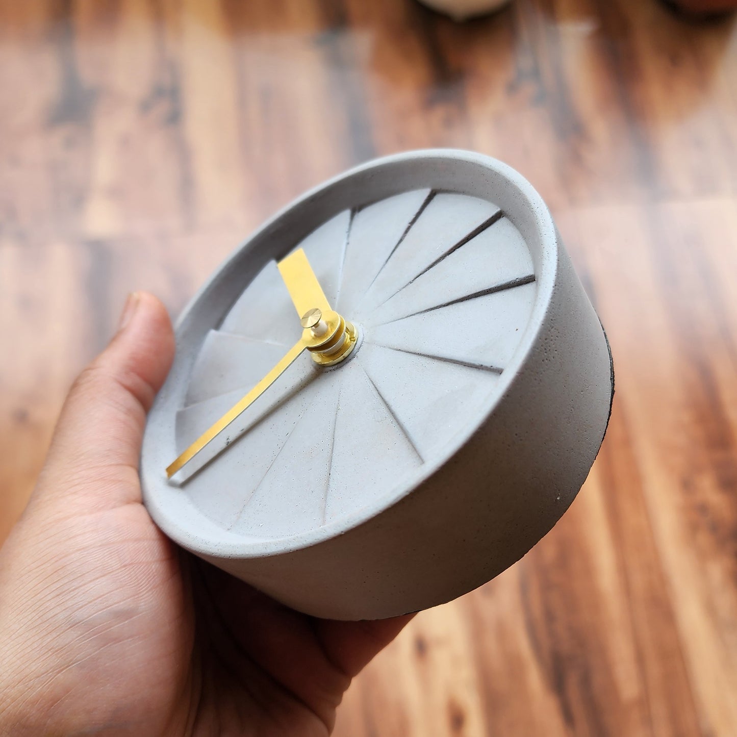 Premium Concrete Desk Clock | Modern Corporate Desk Clock | Luxury Corporate Diwali Gift India
