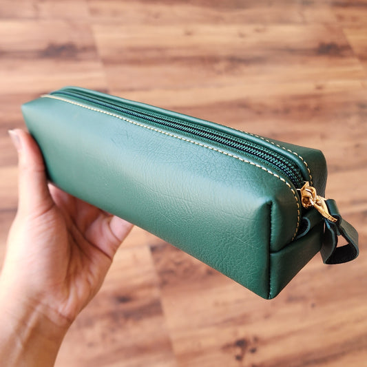 Leather Travel Pouch | Premium Tech & Travel Organizer | Corporate Gift for Employees