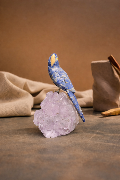 Luxury Gemstone Bird Figurine for Housewarming & Wedding Gifts
