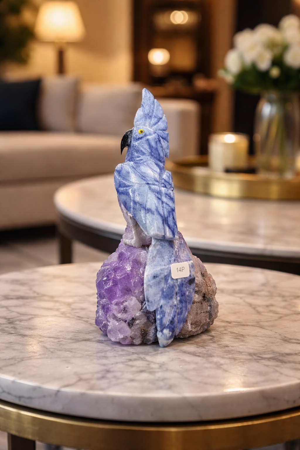 Minimal Gemstone Bird Accent for Modern Gifting