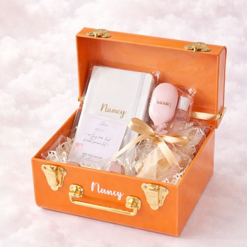 Personalised Bridesmaid hamper with essentials
