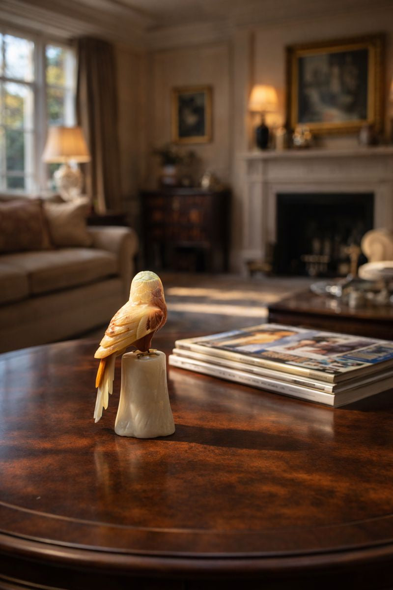 Luxury Gemstone Bird Showpiece for Elegant Home Gifting