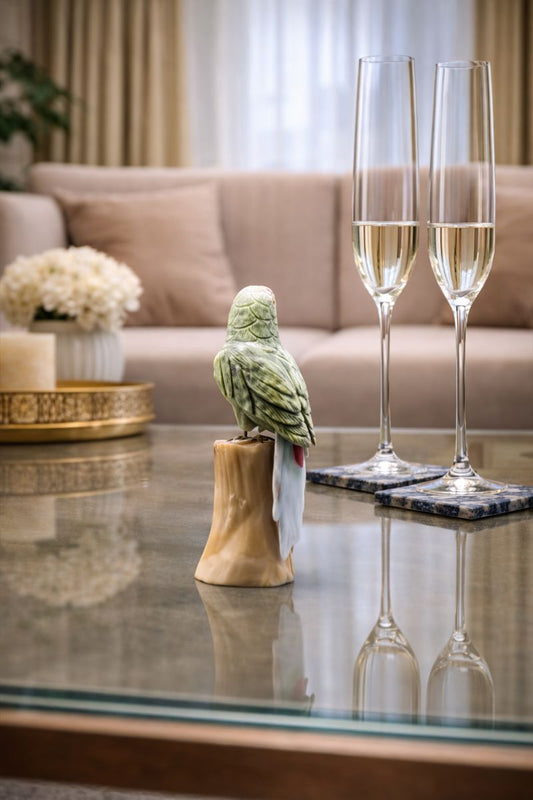 Luxury Gemstone Bird Figurine for Premium Home & Wedding Gifts