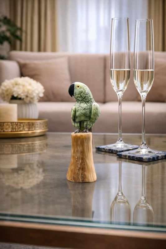 Luxury Gemstone Bird Figurine for Premium Home & Wedding Gifts