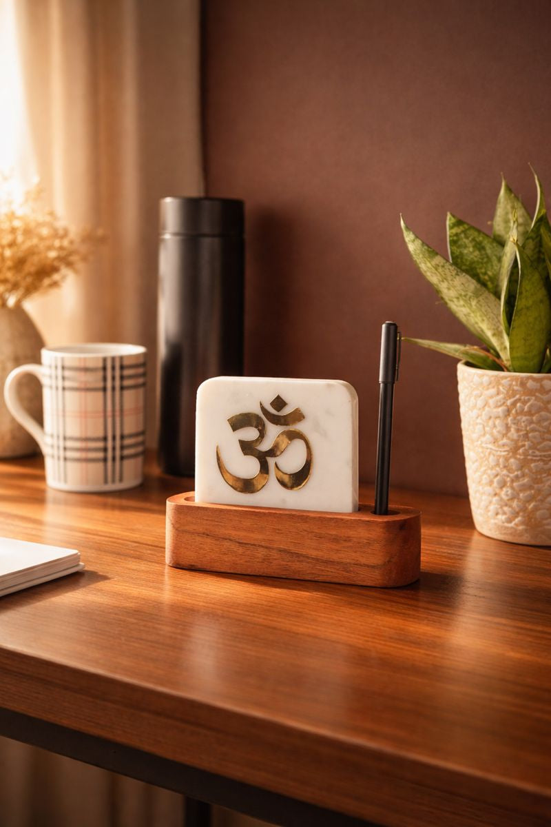 Om Marble Décor Candle Bouquet Gift Set - Housewarming Edition