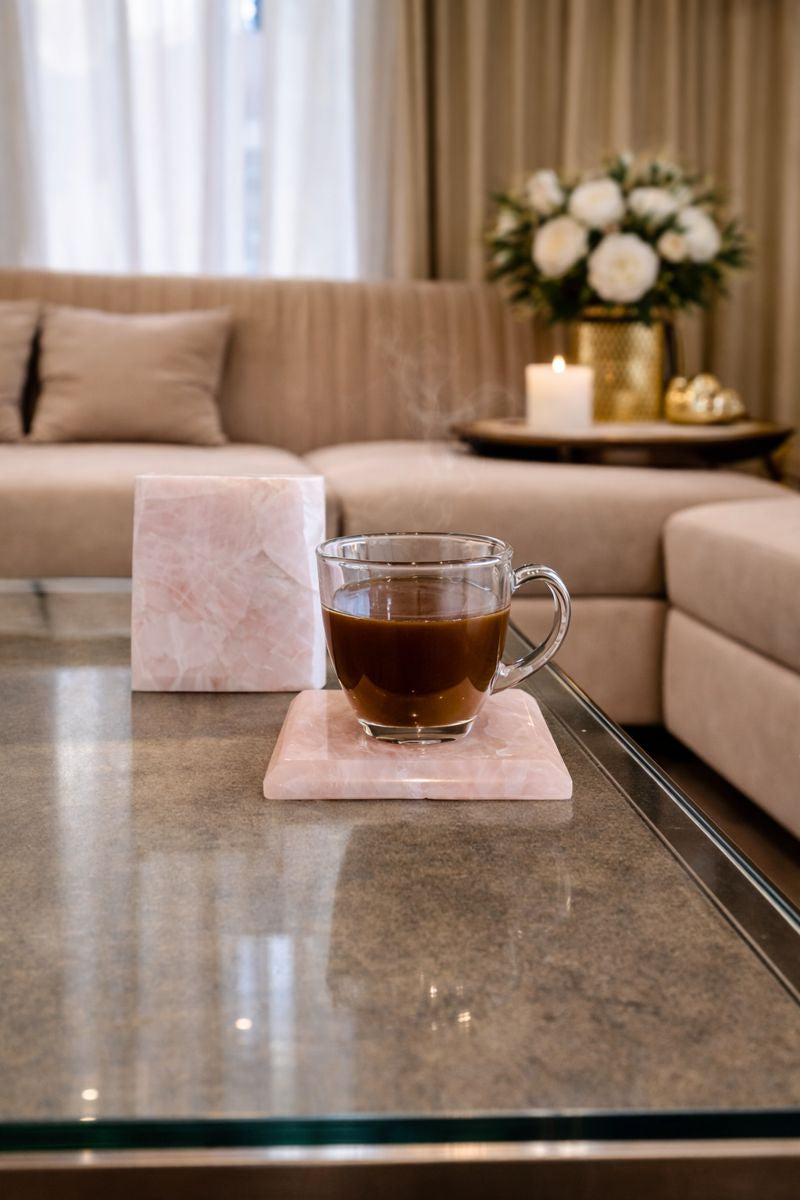 Premium Gemstone Table Coasters for Birthday & Anniversary Gifting