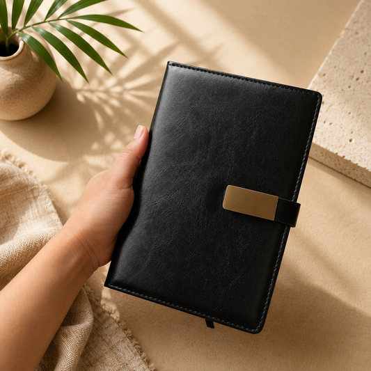 Premium Corporate Faux Leather Diary | Customised Executive Notebook | Employee & Client Gifting India
