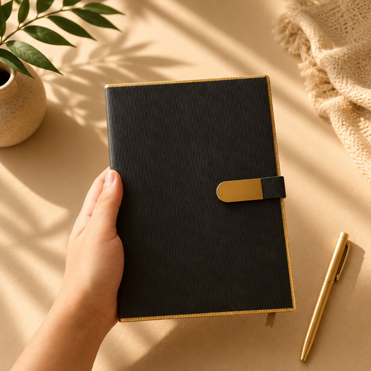 Premium Corporate Faux Leather Diary | Customised Executive Notebook | Employee & Client Gifting India