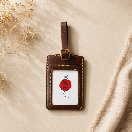 Leather Luggage Tag | Premium Travel Tag | Executive Corporate Travel Gift India
