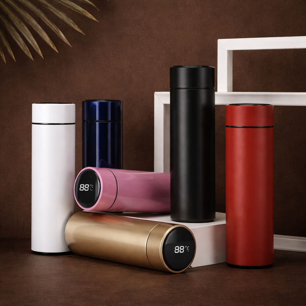 Stainless Steel Temperature Bottle with LED Display | Smart Bottle for Corporate Gifting India