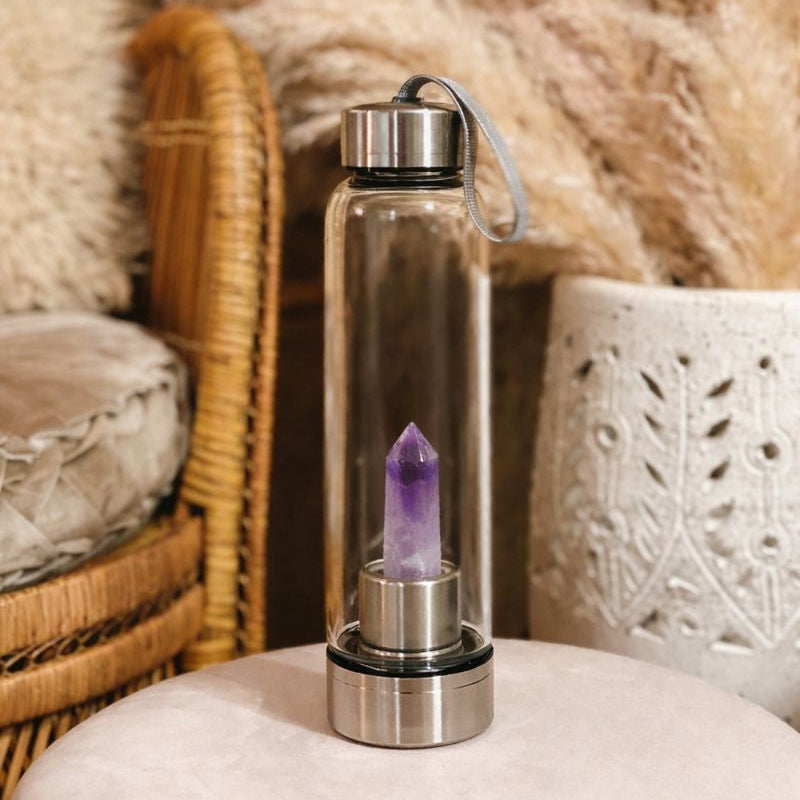 Unique crystal water bottle